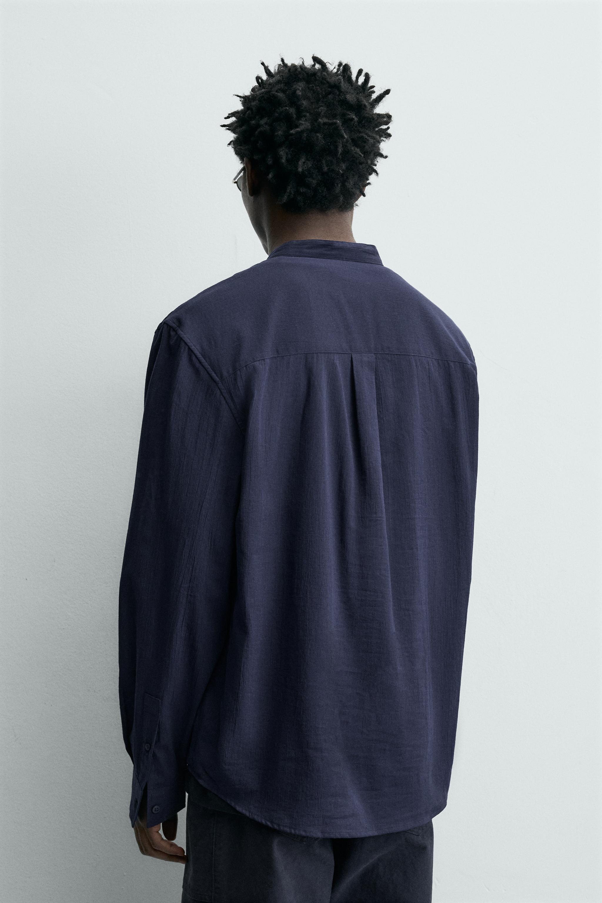 WRINKLE EFFECT POLO SHIRT